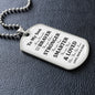Our Son | Braver Stronger Smarter Loved - Dog Tag