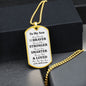 Our Son | Braver Stronger Smarter Loved - Dog Tag